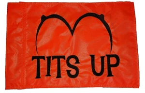 Custom TITS UP Flag Safety Whip flag UTV ATV JEEP Side x Side Made to fit - Picture 1 of 5