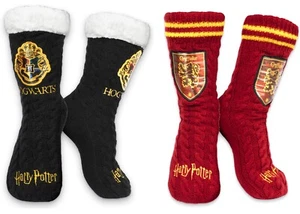 Harry Potter Girls Slippery Winter Socks Gryffindor Woolly Bed Socks One Size - Picture 1 of 16