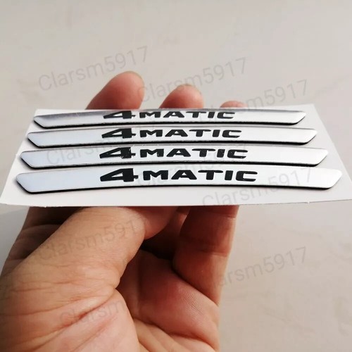 4 Pcs Metal 9cm Silver Wheel Rim Decals 4 Matic | eBay