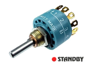 1pc Switch rotary 1x4 01-1260-0019504O ELMA factory-locked to 1x4 high quality - Bild 1 von 4