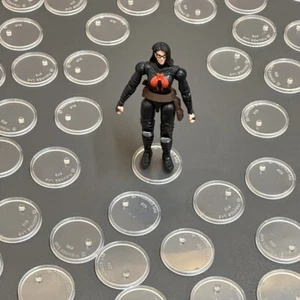 Base de soporte transparente de 60 piezas para figuras de acción Gi Joe Cobra Force vintage de 3,75 pulgadas  - Imagen 1 de 10