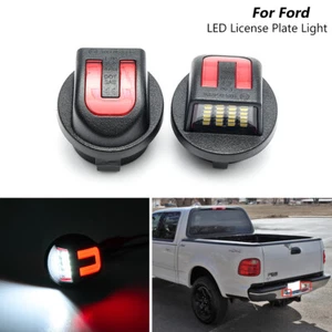 Red+White LED License Plate Light for Ford F150 F250 F350/Bronco Ranger Explorer - Bild 1 von 13
