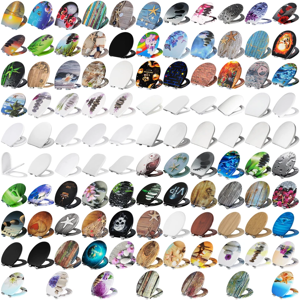 WC Sitz Klodeckel Toilettendeckel Toilettenbrille Sitzring Toilettensitz e852 - Bild 1 von 1