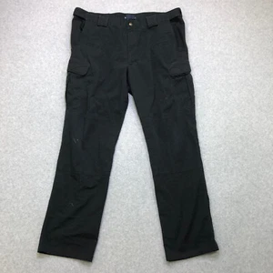 5.11 Tactical Stryke Pants Mens 38x32 Black Ripstop Cargo Pocket Stretch Utility - Picture 1 of 19