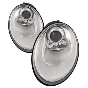Juego de faros de proyector cromado PERDE para Volkswagen Beetle 2006-2010 con halógeno - Imagen 1 de 7