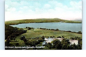 1900s Unused UDB Postcard Vermont Across Lake Dunmore Rutland R.R. Railroad VT - Picture 1 of 1