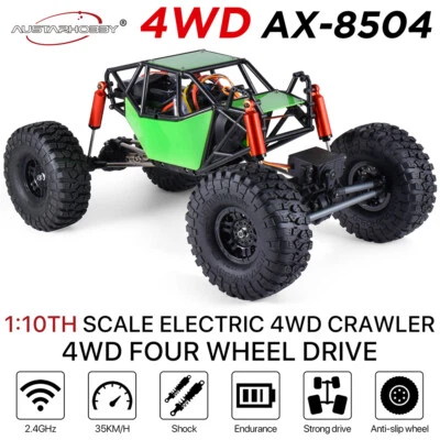 AUSTARHOBBY AX-8504 1/10 4WD 2.4G 35KM/H Rock Crawler RC Car w/ Tube Roller Cage - Image 1 of 4