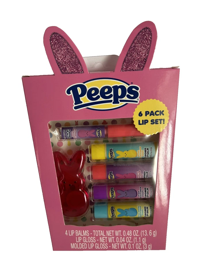 Juego de 6 piezas PEEPS - Brillo labial/Bálsamos/Lápiz chaps TOTALMENTE NUEVO Edición Limitada Agotado Foto 1 de 1