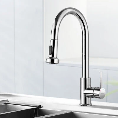 Decaura Rubinetto Cucina Estensibile Doccetta Girevole 360° Alta Pressione Cromato