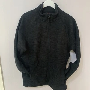 Karbon Soft Shell Fleece Lined men's jacket /coat lightweight Black/Grey L Large - Picture 1 of 8