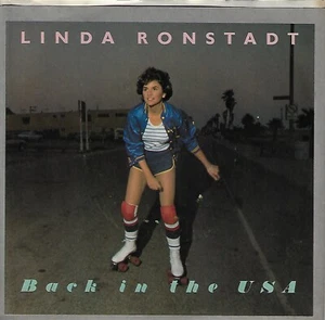 LINDA RONSTADT BACK IN THE USA/WHITE RHYTHM & BLUES VG+/VINYL NEAR MINT 45RPM - Picture 1 of 3