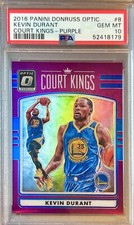 SSP POP 5 PSA 10 Kevin Durant 2016-17 Optic 1st Year Purple Prizm Court Kings