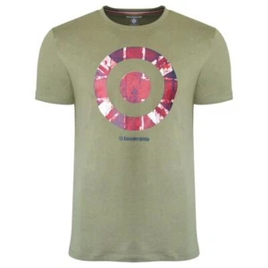 Lambretta Vintage Target Tee Short Sleeve Lichen Green RRP £20 - Picture 1 of 4