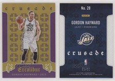 2015-16 Panini Excalibur Crusade Purple /60 Gordon Hayward #28