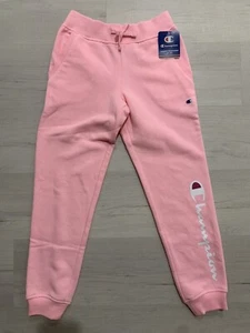 Champion Girls Script Fleece Jogger Pants 7364CG Pink Candy Youth M - Picture 1 of 3
