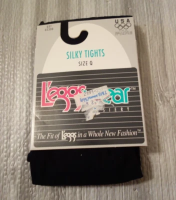 De colección. Medias L'eggs Wear sedosas negras talla Queen un par Foto 1 de 4