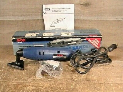 RYOBI #DS-1000 Detail Sander W/ Some Sandpaper & Manual Pre-owned & Tested  - Изображение 1 из 4
