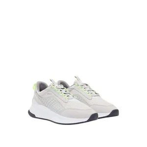 Hugo Boss TTNM Evo Trainers Grey Mens Size UK 10 Leather 50522908 - Picture 1 of 8
