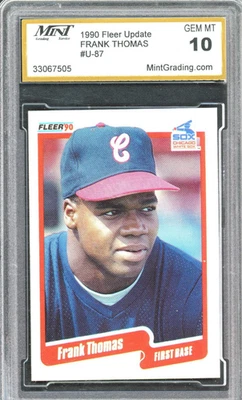 1990 Fleer Update - Frank Thomas #U-87 (RC) MINT 10 - Image 1 of 2
