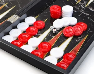 Plastic Backgammon Tokens Checkers Token / Tavla Pulu Approx. 1 3/8in - Picture 1 of 3