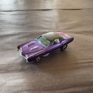 RARE ORIGINAL 1968 HOT WHEELS REDLINE PURPLE CUSTOM ELDORADO HK CAR BLK INT NM - Picture 1 of 16