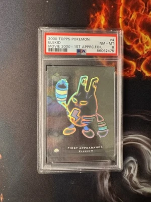 2000 Pokémon First Appearance Elekid The Movie 4 Of 6 Holo Topps Series 1 PSA 8 - Image 1 of 2