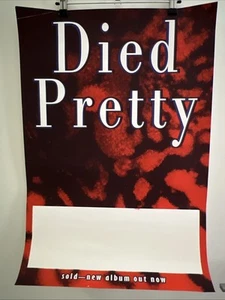Vintage Original Poster DIED PRETTY Album Sold (1996) Aussie Rock - Picture 1 of 7