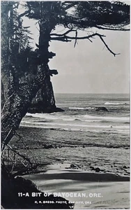 Bayocean Oregon RPPC Postkarte Bay City N.R. GREGG FOTO - Bild 1 von 2
