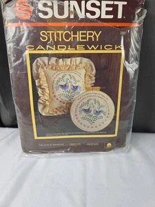 Vintage Sunset Stitchery Kerzendocht-Set "The Joys Of Marriage komplett 17,5" geöffnet - Bild 1 von 16