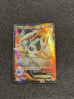 Карта голографическая Kyurem White EX Full Art 146/149 границы пересечены сильно клетчатая - Изображение 1 из 2