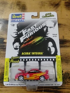 2002 REVELL DIE-CAST The Fast and the Furious Acura Integra #101 Worn Card 1/64 - Picture 1 of 2