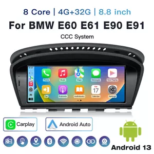 8.8" Android CarPlay Headunit Stereo Navi for BMW 5 3 Series E60 E90 CCC 2005-08 - Picture 1 of 13