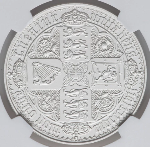 NGC PF70 2021 Alderney Matte Gothic Crown Victoria Shield Coin Britain England Cover