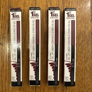 4 Pack! Wet N Wild Perfect Pout Retractable Gel Lip Liner Pencil, 657A Plum - Picture 1 of 4