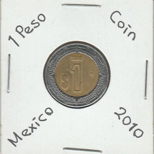 Mexico: $ 1 Peso Coin Year 2010. - Picture 1 of 2