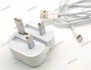 Genuine Apple 5W USB-A Charger OR Lightning Cable For iPad 9.7-inch 6th Gen 2018 - Picture 1 of 4