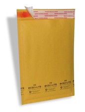 500 #0 6.5X10 " Ecolite " X- Wide Kraft Bubble Mailers Padded Envelopes Bags 