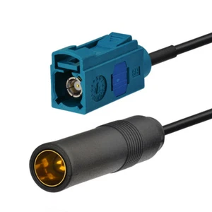 Fakra Gniazdo na Din Gniazdo Adapter antenowy Kabel Pigtail RG174 20cm - Zdjęcie 1 z 4