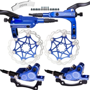 4-Piston MTB Hydraulic Brake Set with 160Mm Floating Disc Rotors, Front and Rear - Picture 1 of 12