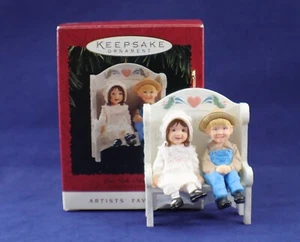 Hallmark Keepsake Small Ornament OUR LITTLE BLESSINGS 1995 Christmas in Box - Picture 1 of 13