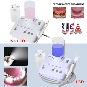 Dental Ultrasonic Piezo Scaler Handpiece 2*Bottles Fit Cavitron EMS Woodpecker - Bild 1 von 32