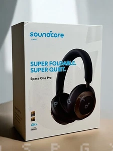 Soundcore Space One Pro Over Ear Headphones Foldable Adaptive ANC 60HPlay Hi-Res - Picture 1 of 9