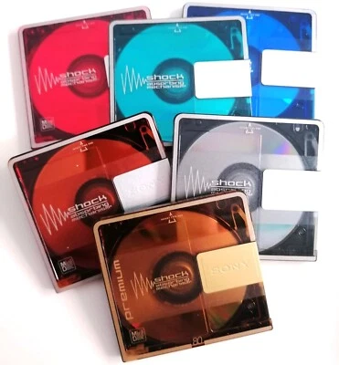 Lotto di 20 MiniDisc usati SONY, TDK, BASF, MAXELL 74/80 minuti - Immagine 1 di 4
