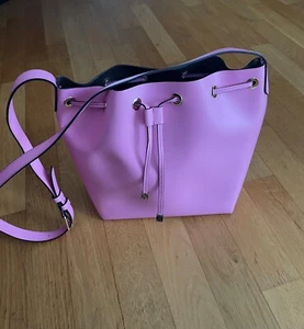 COCCINELLE Italienische Leder-Handtasche Bucketbag Beuteltasche Crossbody Rosa - Bild 1 von 4