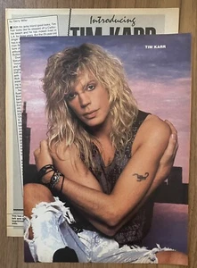 Vintage Tim Karr Magazine Article and Pinup - Picture 1 of 1
