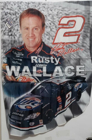 Decorative Garden Flag Nascar Rusty Wallace 28" x 40" #55617 Cover