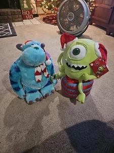 Disney's PIXAR Monsters Inc. Sully And Mike Christmas Door Greeter 24 Inches New - Picture 1 of 7