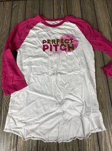 Adidas Girls White Pink Perfect Pitch Shirt Size XL Three Quarter Sleeve - Picture 1 of 5