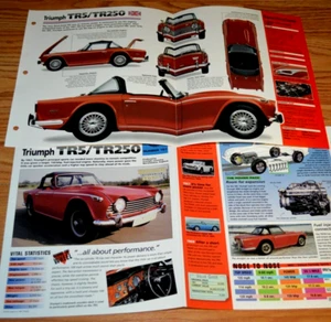 1968 Triumph Tr5 Specs Info Original Poster Brochure Vintage 68 Tr 5 Tr250 250 - Picture 1 of 1