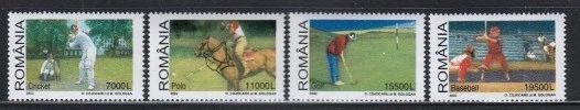 ROMANIA Cricket, Polo, Golf & Baseball MNH set - Image 1 of 1
